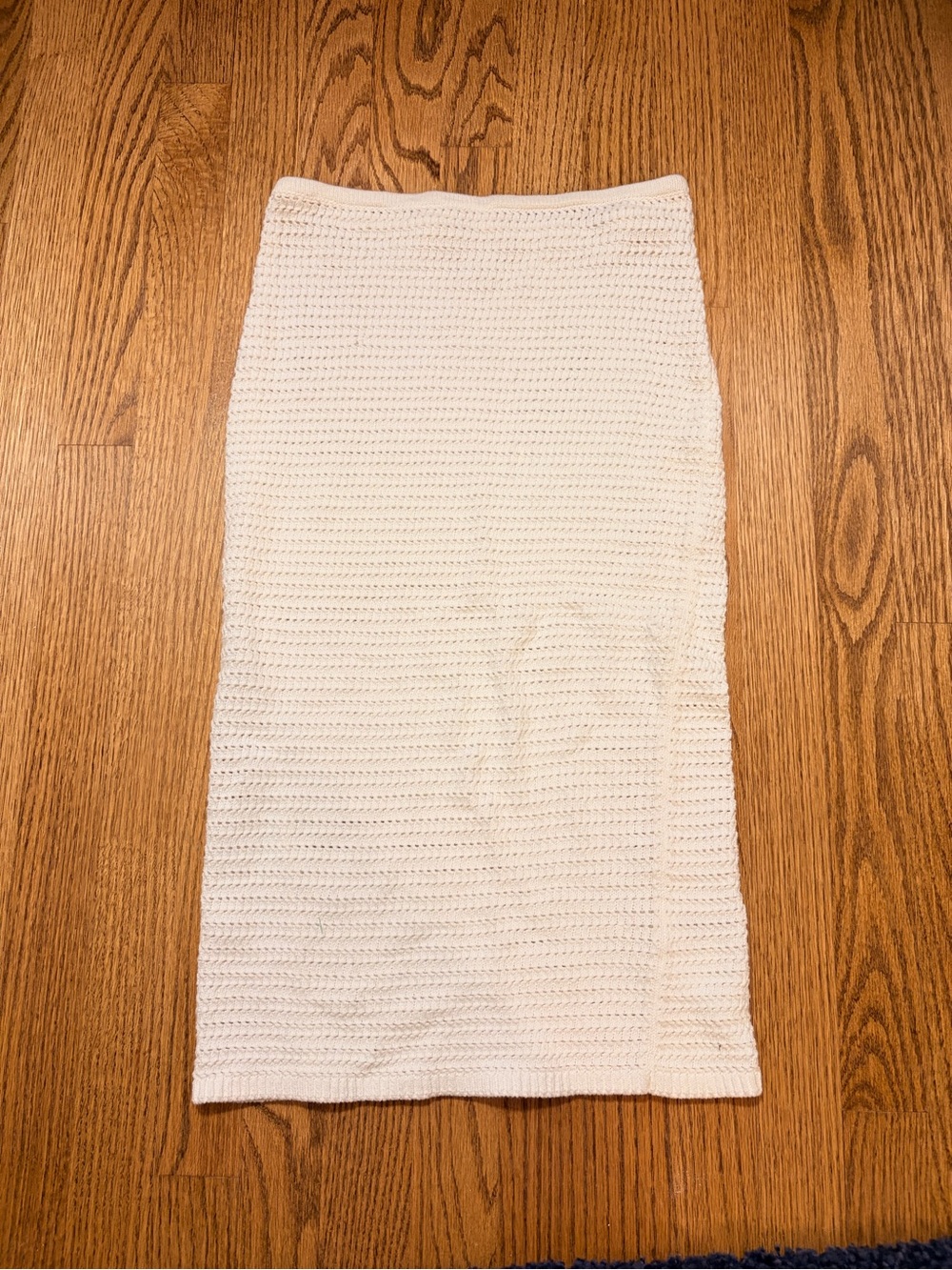 House of Harlow 1960 Cream Knit Midi Pencil Skirt